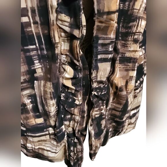 Dress Barn Ruched Open Front Jacket Size 14/16 - Picture 3 of 9